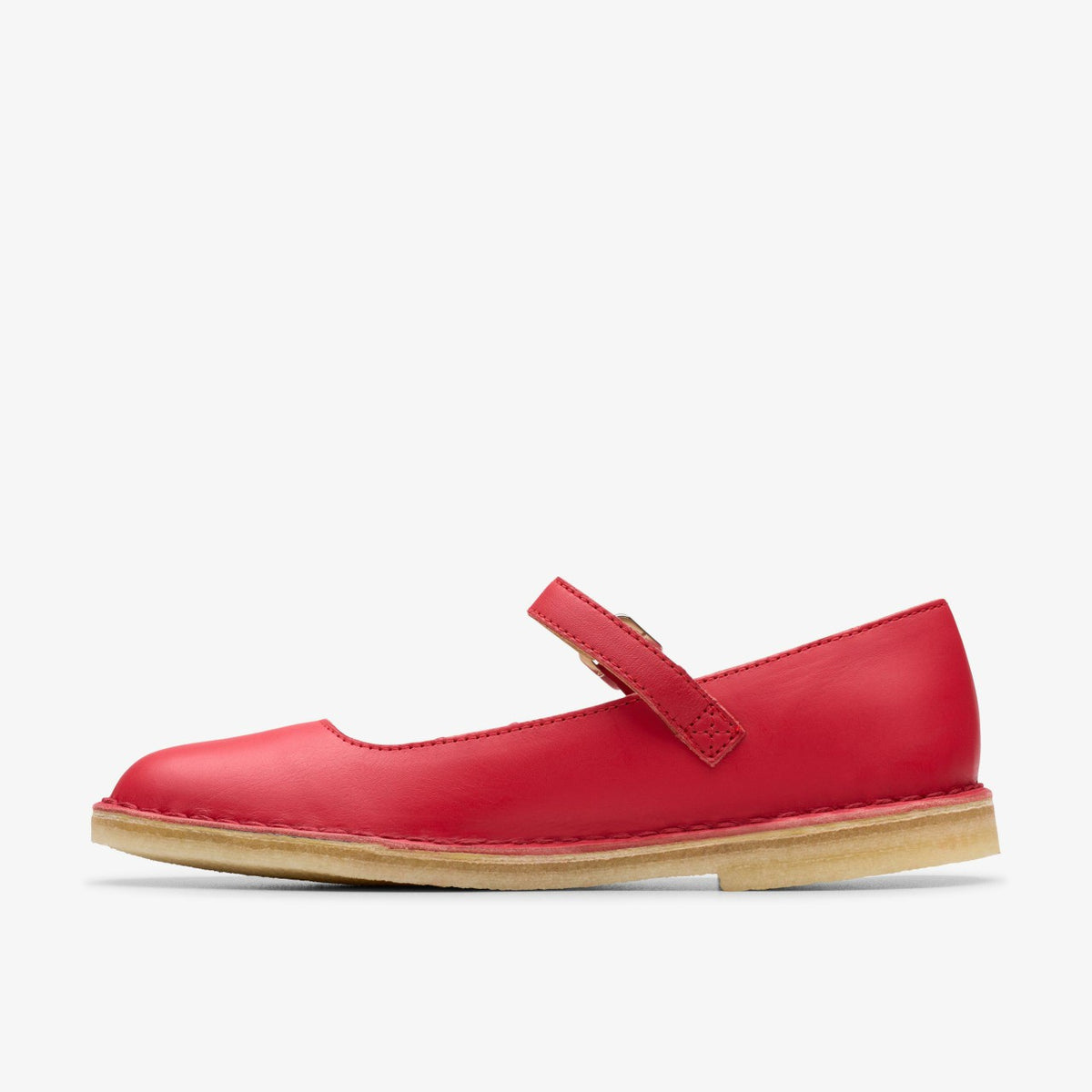 Desert Jane Red Leather - Clarks Women