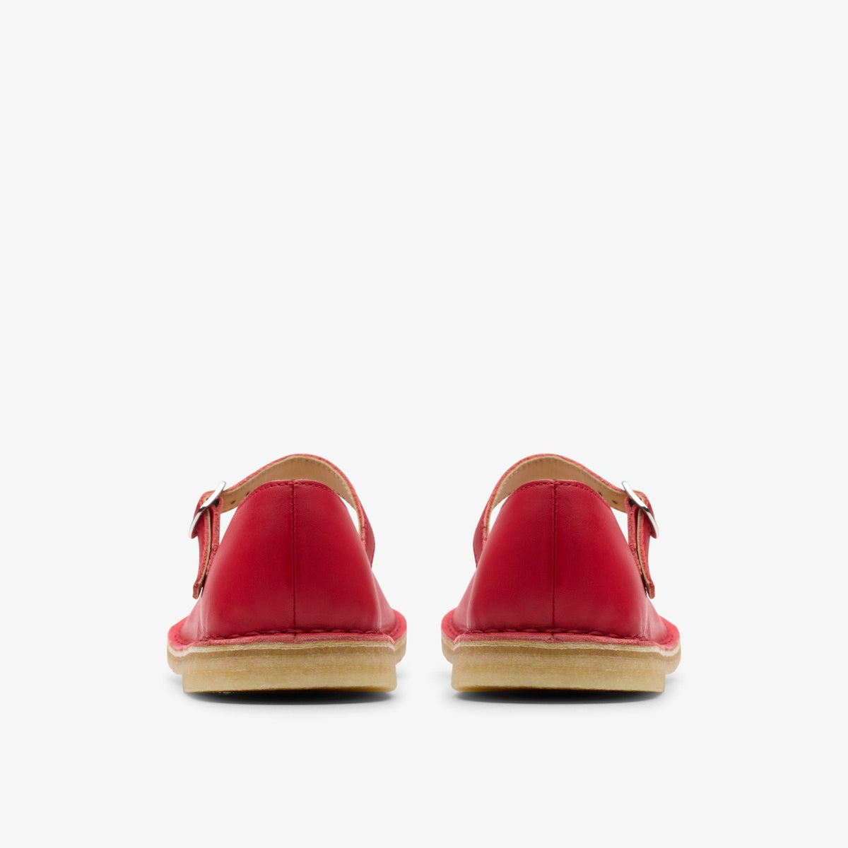 Desert Jane Red Leather - Clarks Women