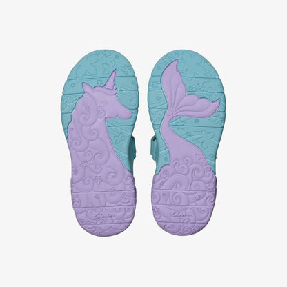 Tidal Shell Kid Light Blue Combination - Clarks Kids