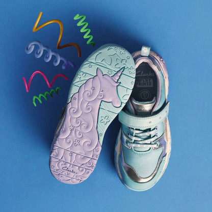 Tidal Shell Kid Light Blue Combination - Clarks Kids