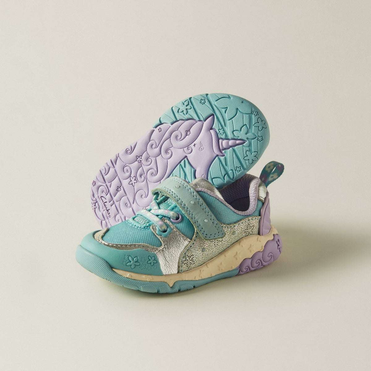 Tidal Shell Toddler Light Blue Combination - Clarks Kids