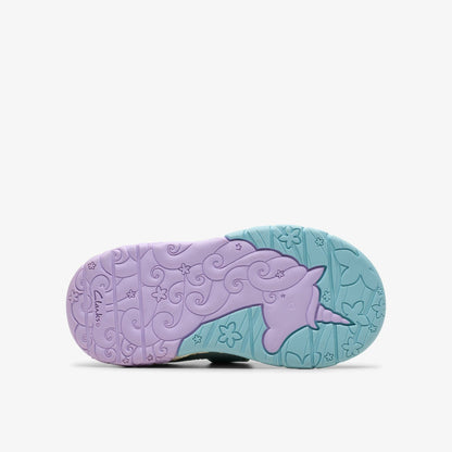 Tidal Shell Toddler Light Blue Combination - Clarks Kids