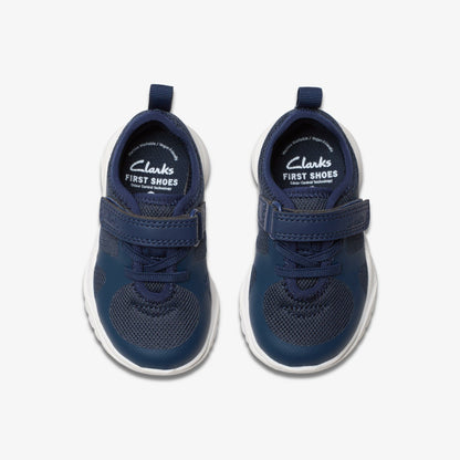 Feather Ath Toddler Navy - Clarks Babies|Kids