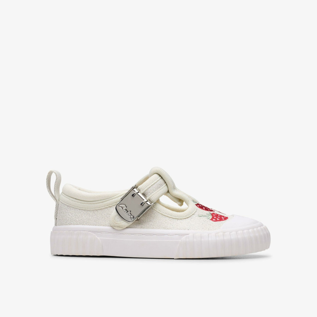 Foxing Berry Toddler Silver Fabric - Clarks Kids|Babies