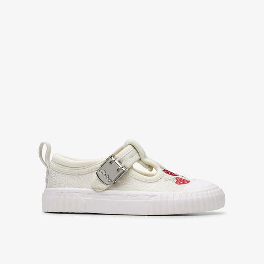 Foxing Berry Toddler Silver Fabric - Clarks Kids|Babies