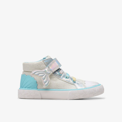 Foxing Wish Hi Toddler Silver Fabric - Clarks Kids