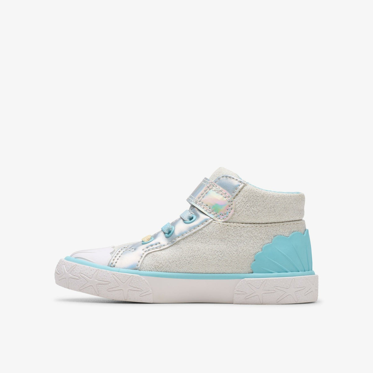 Foxing Wish Hi Toddler Silver Fabric - Clarks Kids