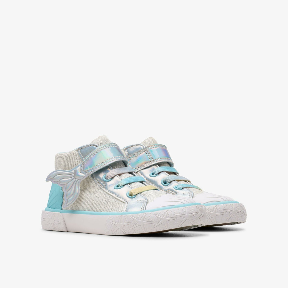 Foxing Wish Hi Toddler Silver Fabric - Clarks Kids