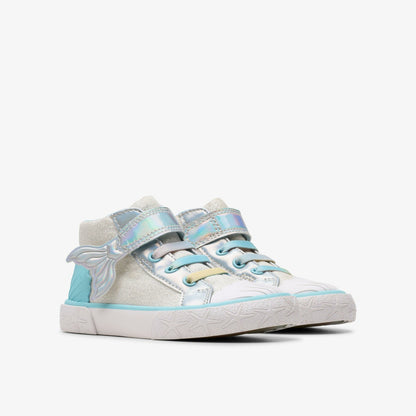 Foxing Wish Hi Toddler Silver Fabric - Clarks Kids