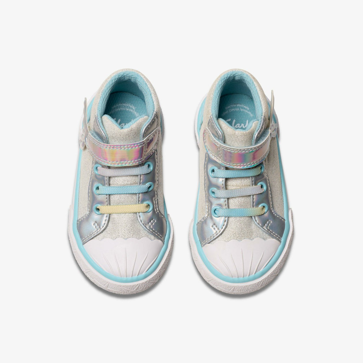 Foxing Wish Hi Toddler Silver Fabric - Clarks Kids