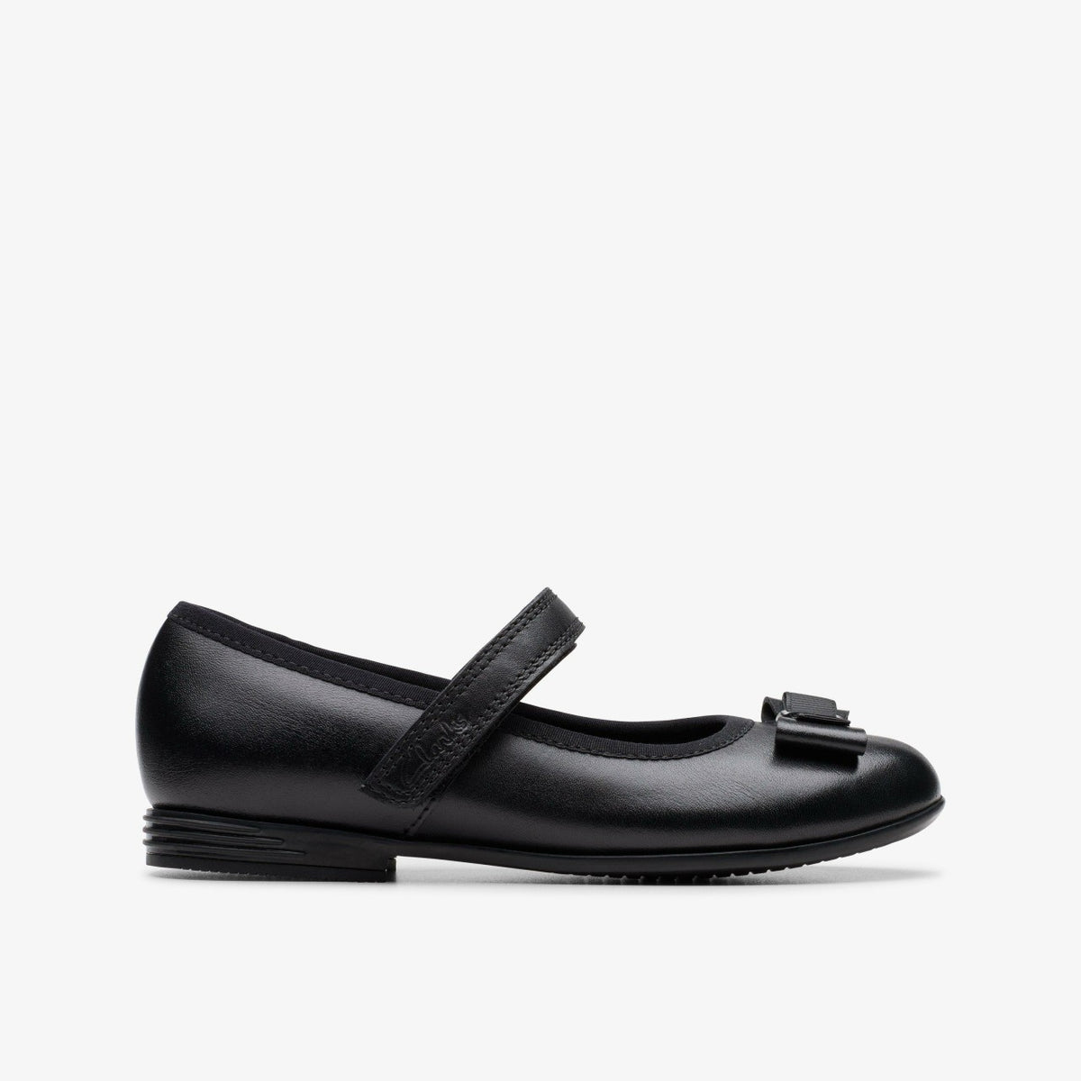 Finja Tap Kid Black Leather - Clarks Kids