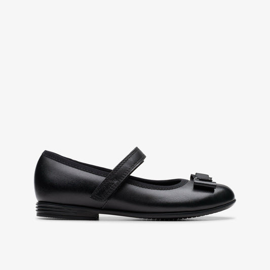 Finja Tap Kid Black Leather - Clarks Kids