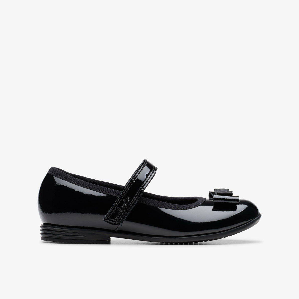 Finja Tap Kid Black Patent - Clarks Kids