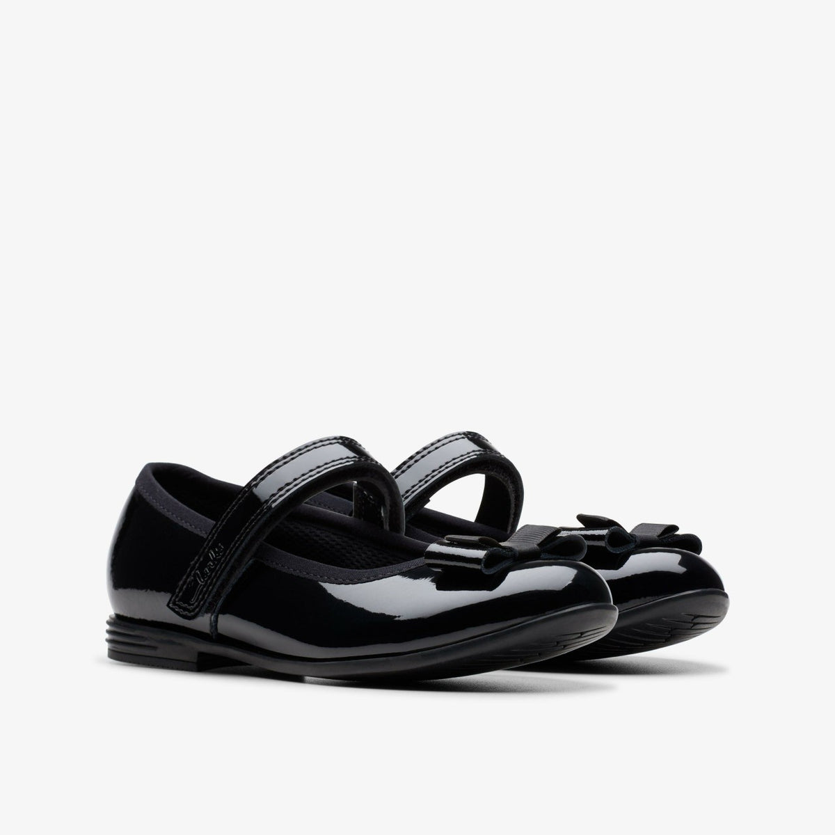Finja Tap Kid Black Patent - Clarks Kids
