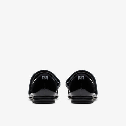 Finja Tap Kid Black Patent - Clarks Kids