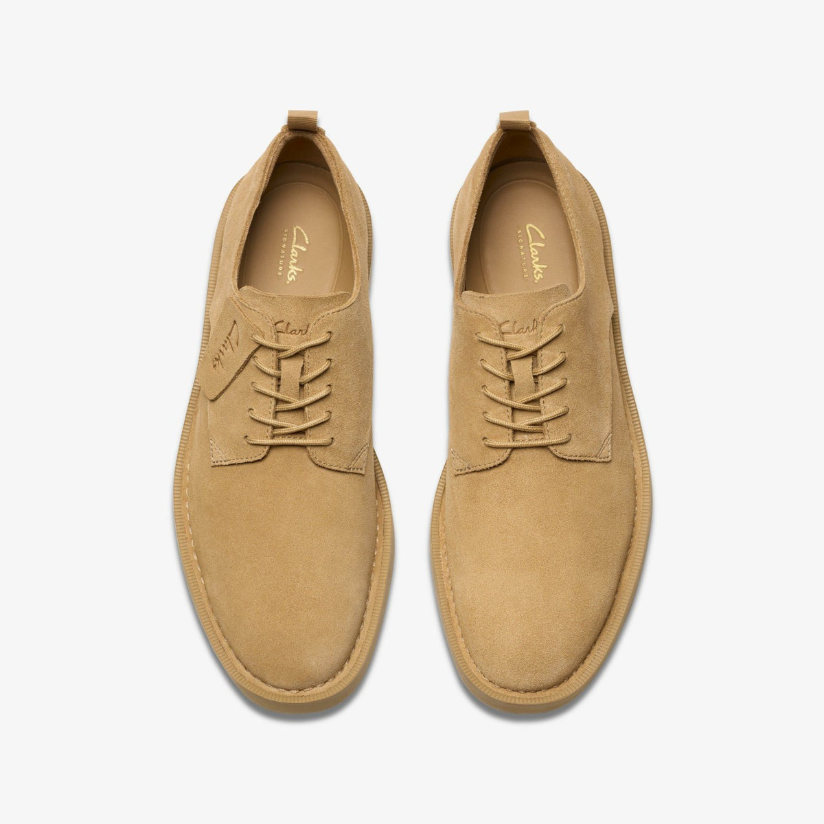 Martock Lace Dark Sand Suede - Clarks Men