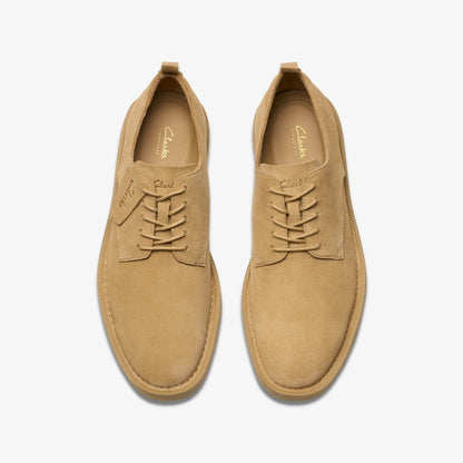 Martock Lace Dark Sand Suede - Clarks Men