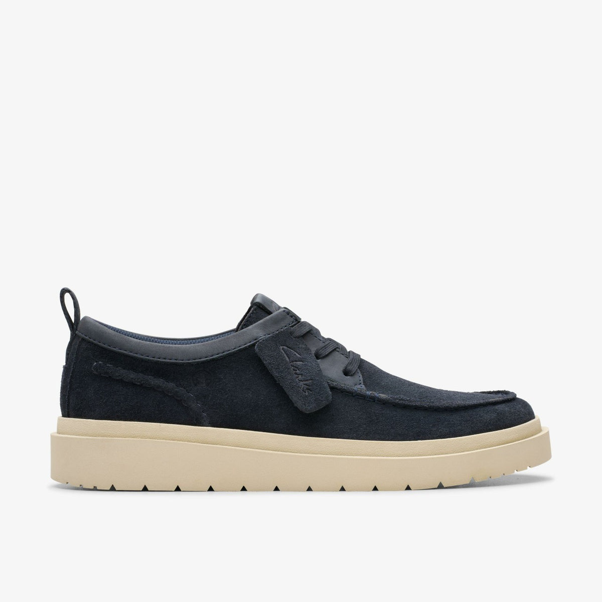 Polden Moc Navy Suede - Clarks Men