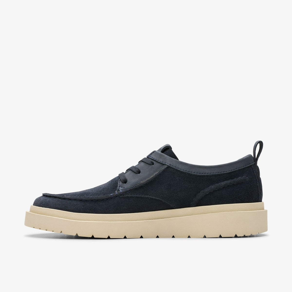 Polden Moc Navy Suede - Clarks Men