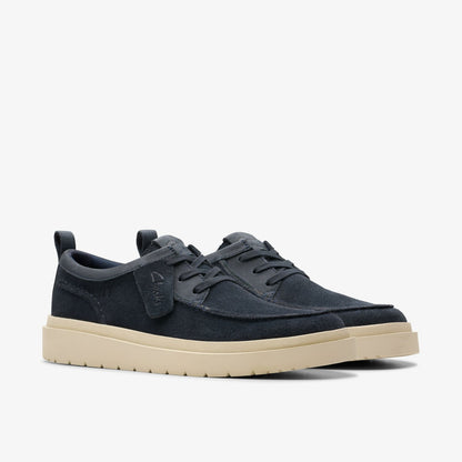Polden Moc Navy Suede - Clarks Men