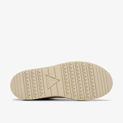 Polden Moc Off White Canvas - Clarks Men