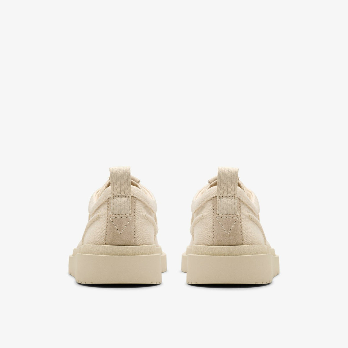Polden Moc Off White Canvas - Clarks Men