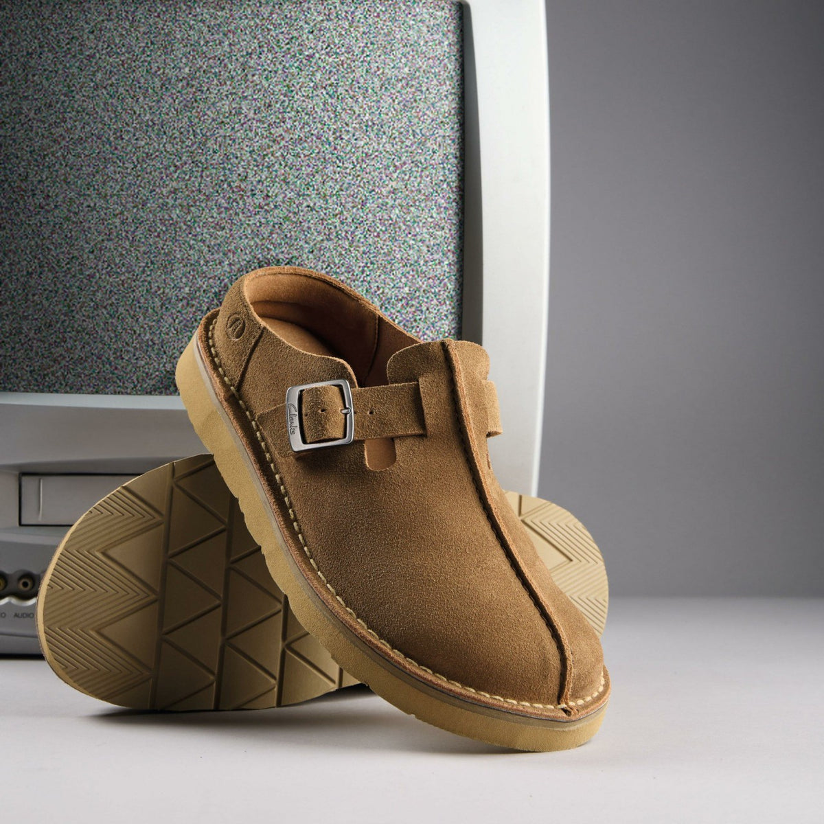 Solsbury Mule Cola Suede - Clarks Men