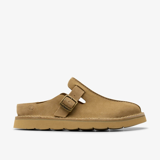 Solsbury Mule Dark Sand Suede - Clarks Men