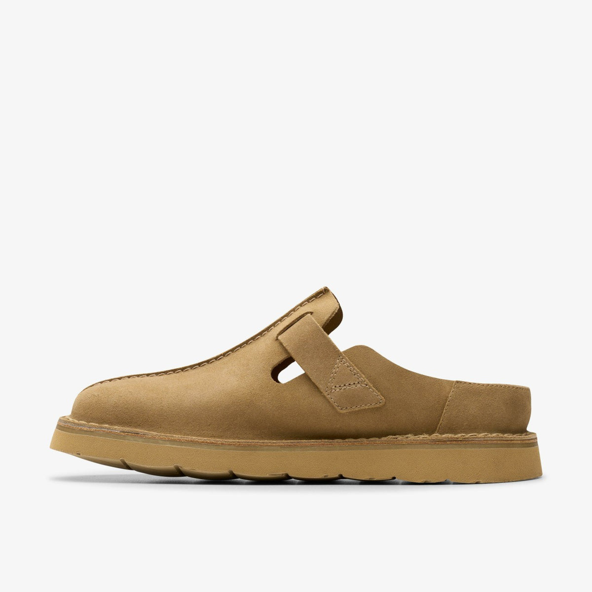 Solsbury Mule Dark Sand Suede - Clarks Men