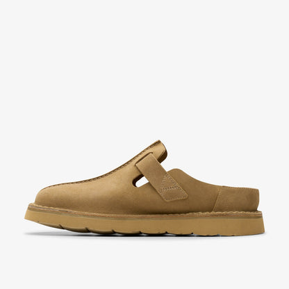 Solsbury Mule Dark Sand Suede - Clarks Men