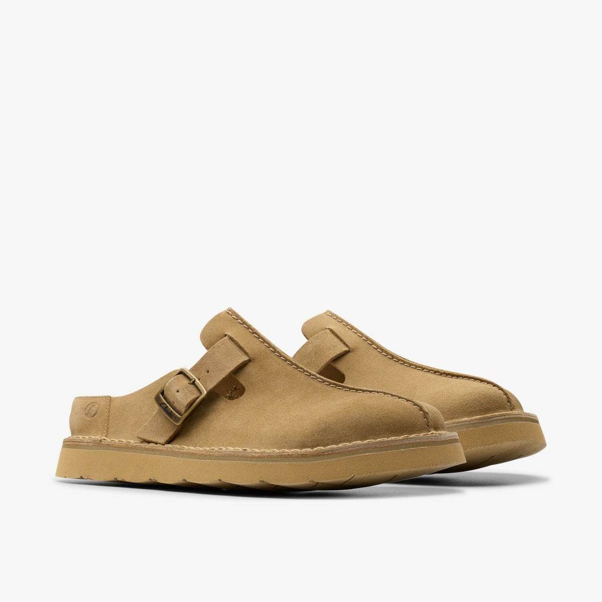 Solsbury Mule Dark Sand Suede - Clarks Men