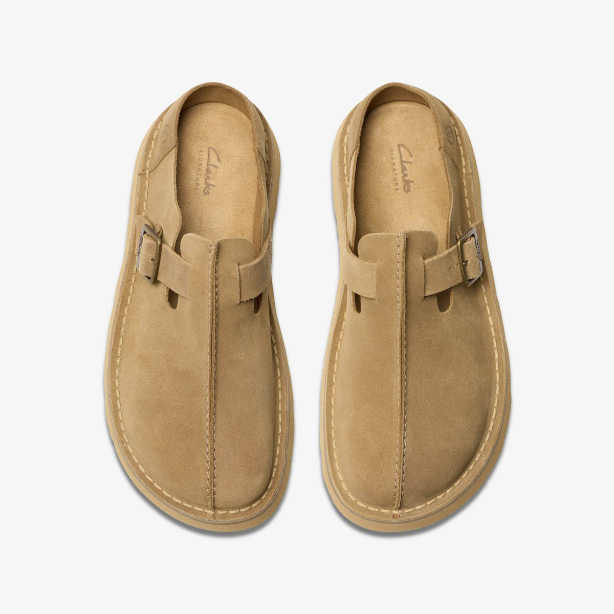 Solsbury Mule Dark Sand Suede - Clarks Men