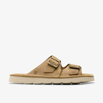 Solsbury Strap Dark Sand Leather - Clarks Men