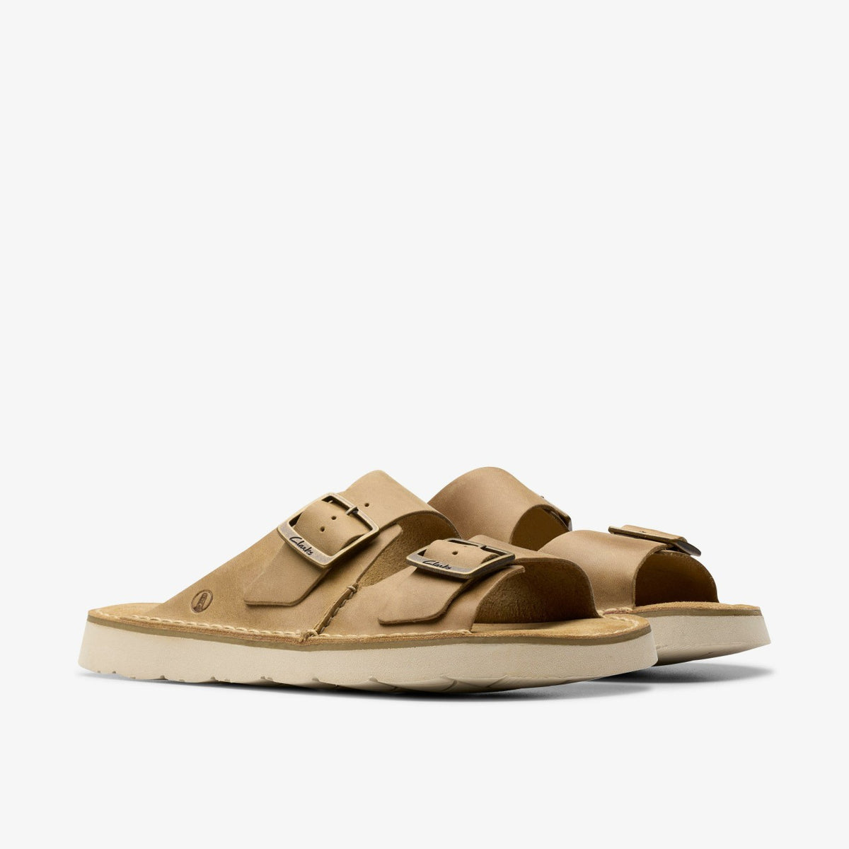 Solsbury Strap Dark Sand Leather - Clarks Men