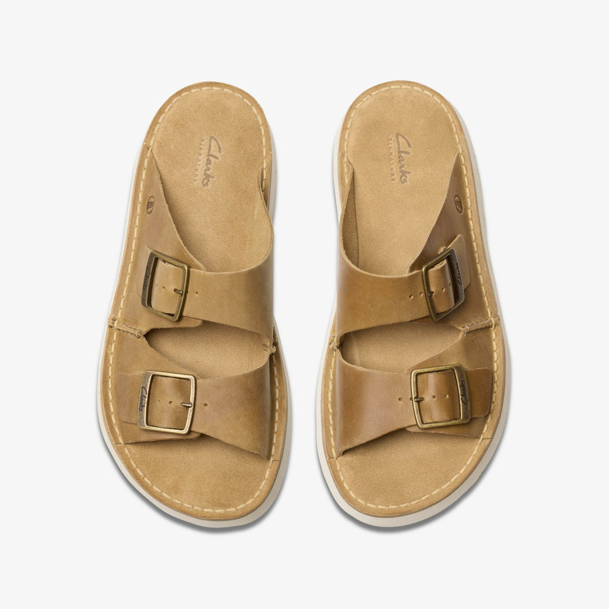 Solsbury Strap Dark Sand Leather - Clarks Men