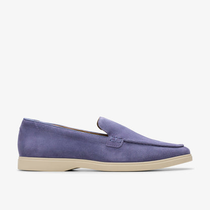 Torford Easy Dusk Blue Suede - Clarks Men