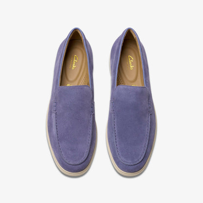 Torford Easy Dusk Blue Suede - Clarks Men