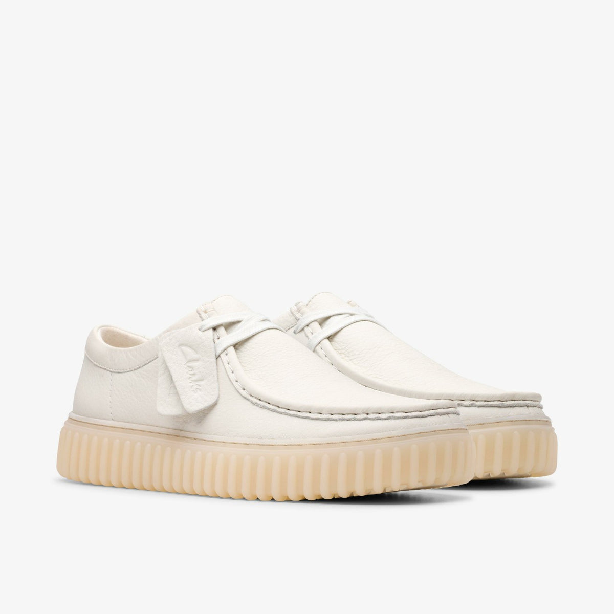 Torhill Lo White Leather - Clarks Men