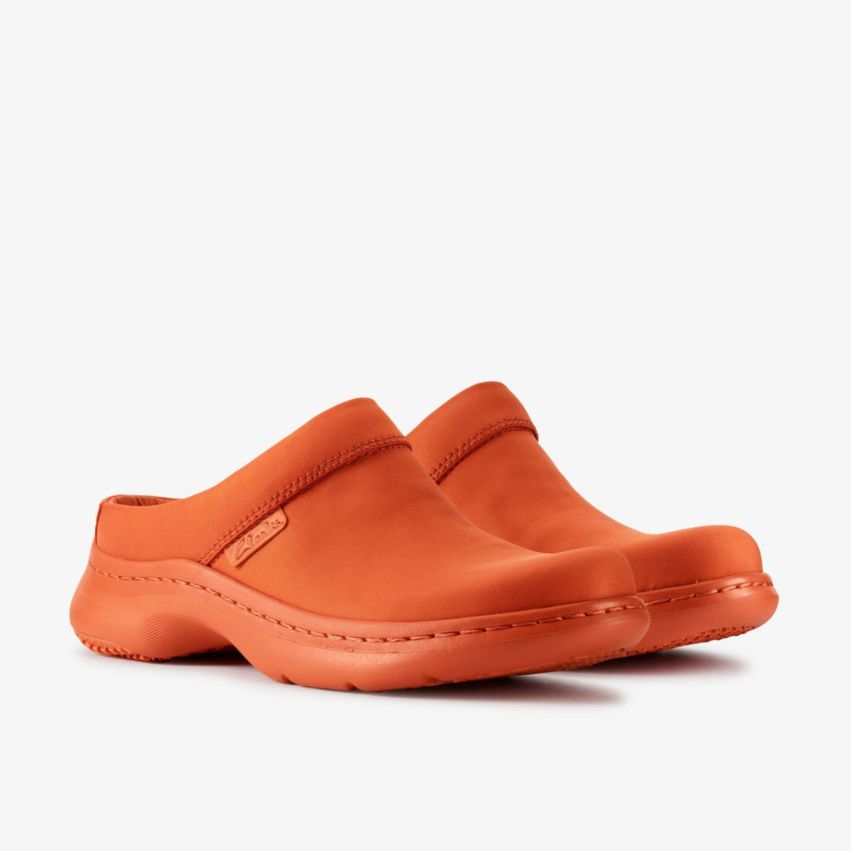 Martine Rose Clog 2 Womens Orange Textile - Clarks Women
