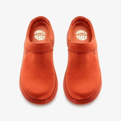 Martine Rose Clog 2 Womens Orange Textile - Clarks Women