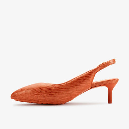 Martine Rose Sling 1 Womens Orange Interest Leather - Clarks Women