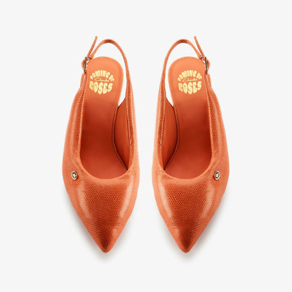 Martine Rose Sling 1 Womens Orange Interest Leather - Clarks Women