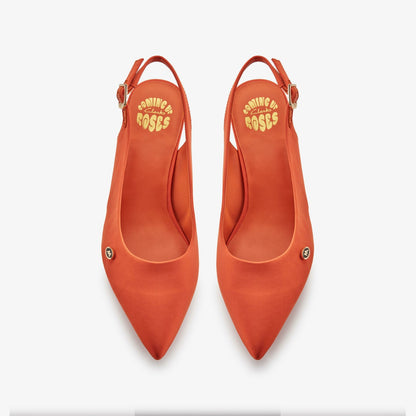 Martine Rose Sling 2 Womens Orange Textile - Clarks Women