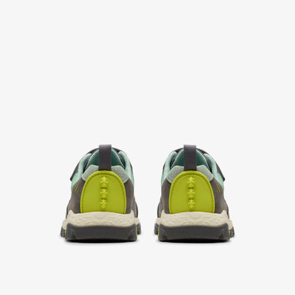 Steggy 2 Park Kid Grey/Green - Clarks Kids