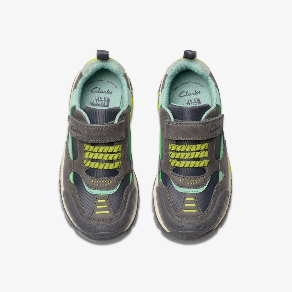 Steggy 2 Park Kid Grey/Green - Clarks Kids