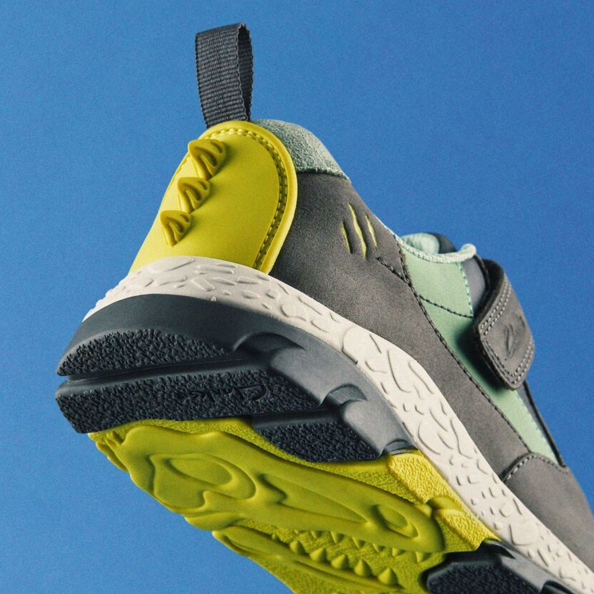 Steggy 2 Park Kid Grey/Green - Clarks Kids