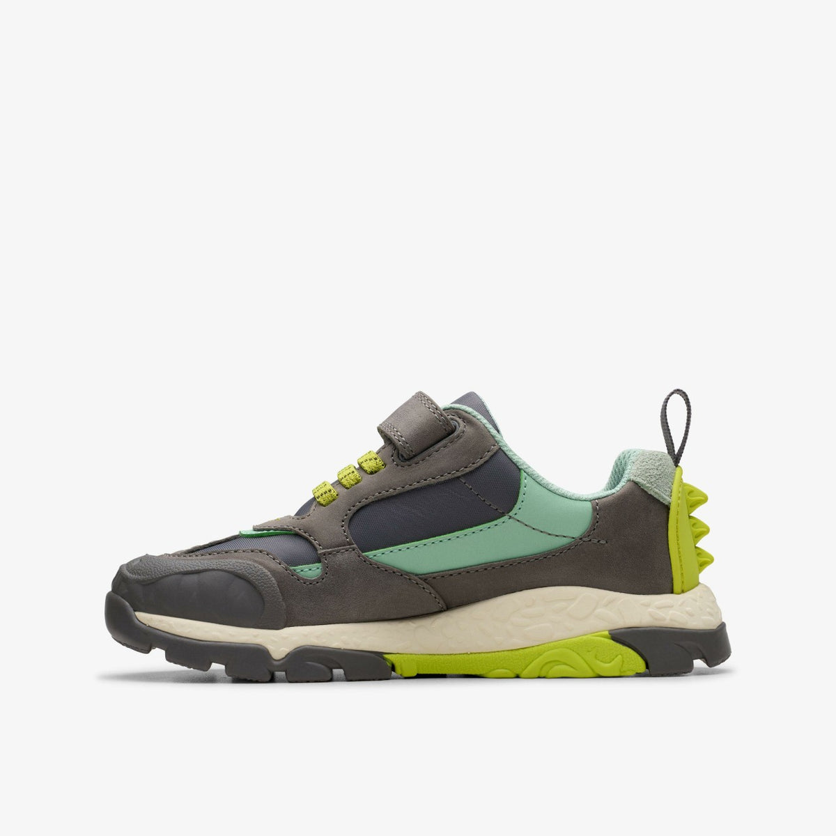 Steggy 2 Park Kid Grey/Green - Clarks Kids