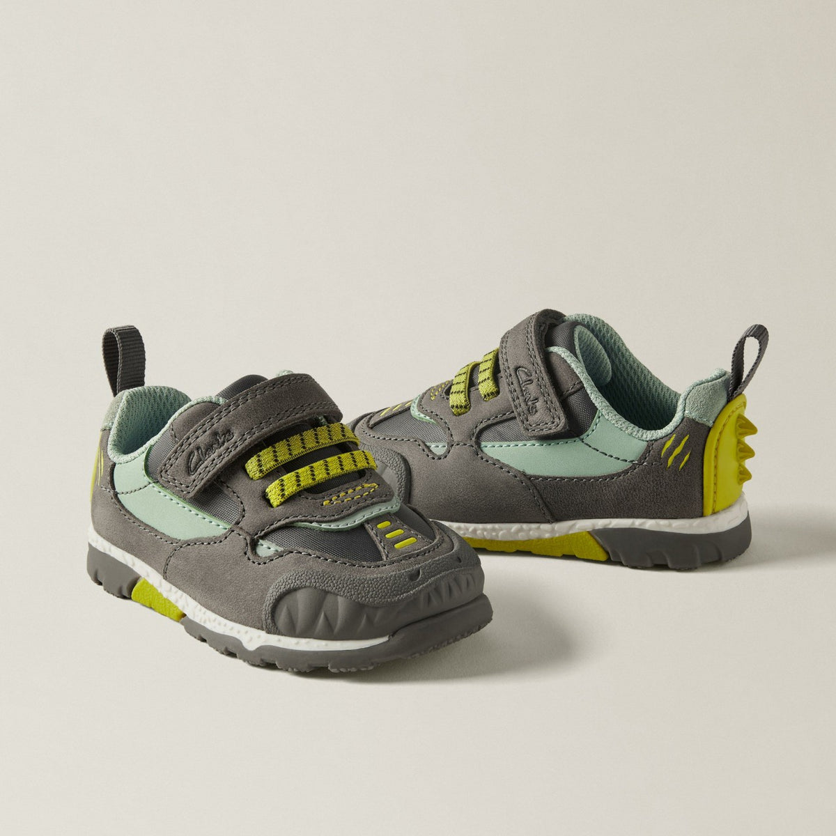 Steggy 2 Park Toddler Grey/Green - Clarks Kids