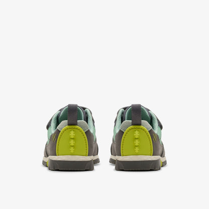 Steggy 2 Park Toddler Grey/Green - Clarks Kids