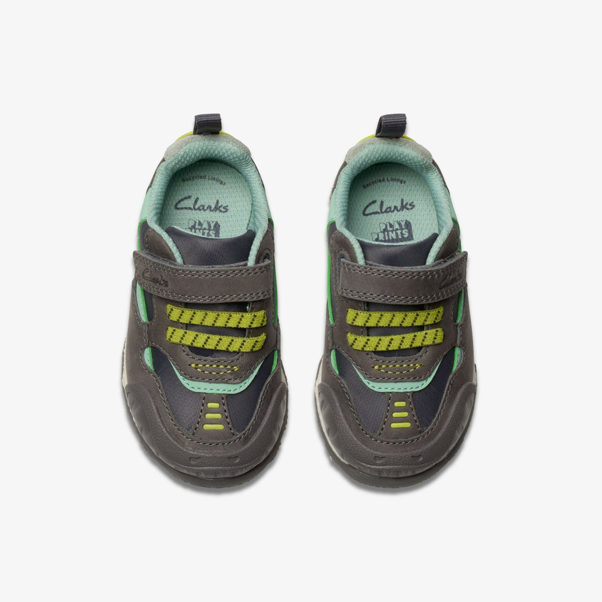 Steggy 2 Park Toddler Grey/Green - Clarks Kids